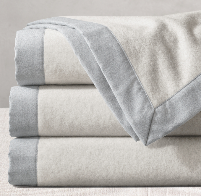 Luxe Cashmere Framed Throw