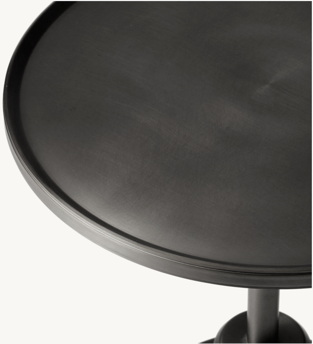 Cocktail table shown in Brushed Bronze.