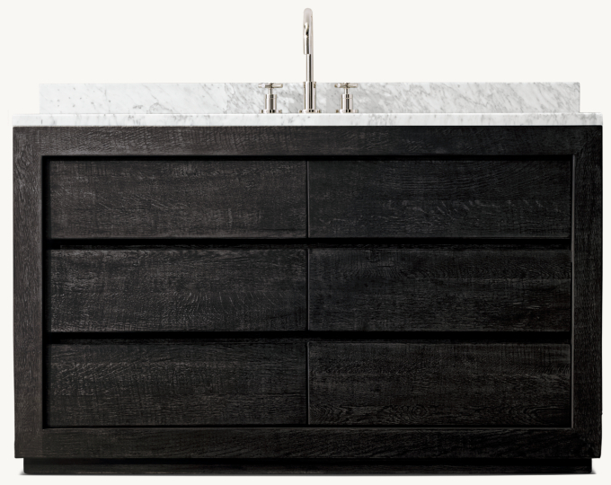 Reclaimed Oak Single Extra-Wide Vanity