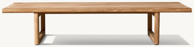 Mesa Teak Rectangular Coffee Table