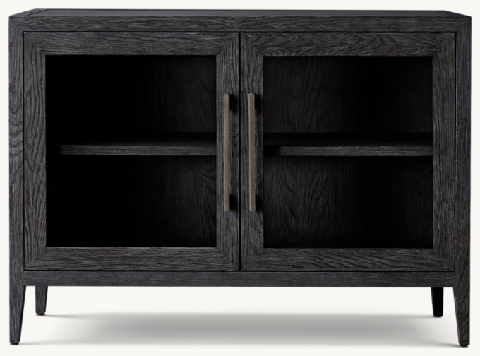 French Contemporary Glass Double-Door Sideboard
