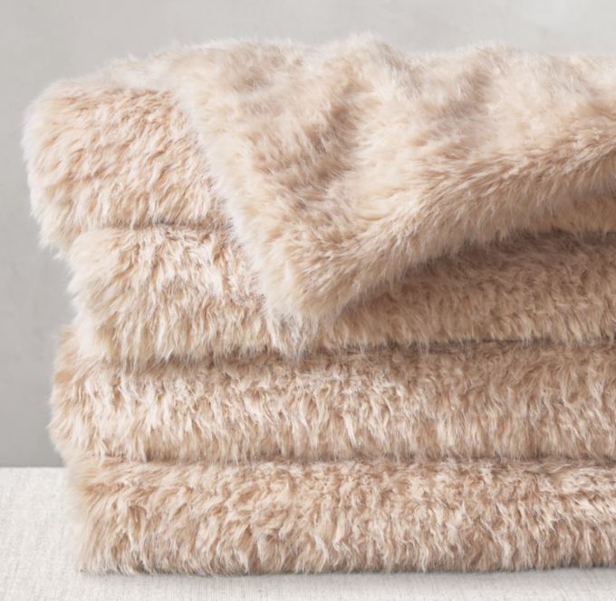 Luxe Faux Sheepskin Throw
