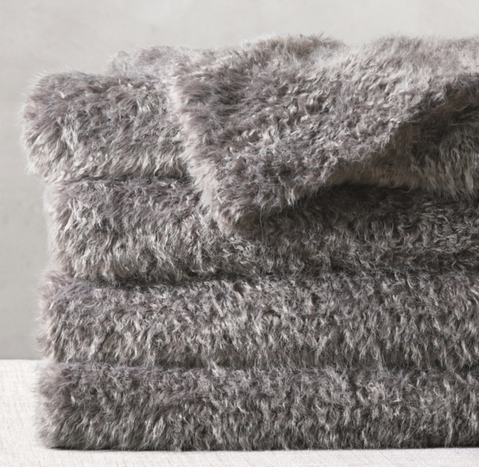 Luxe Faux Sheepskin Throw