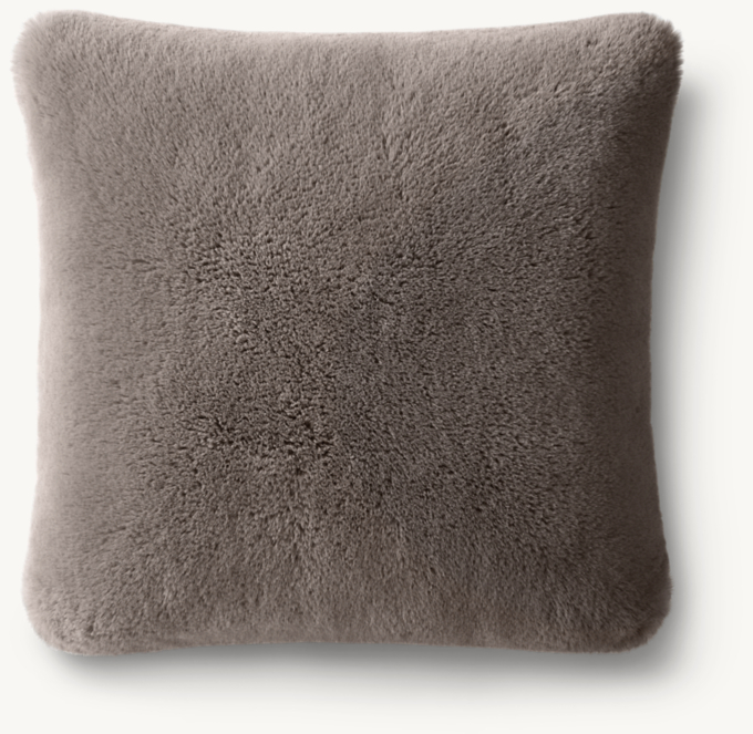 Lapin Ultra-Fine Faux Fur Pillow Cover - Square