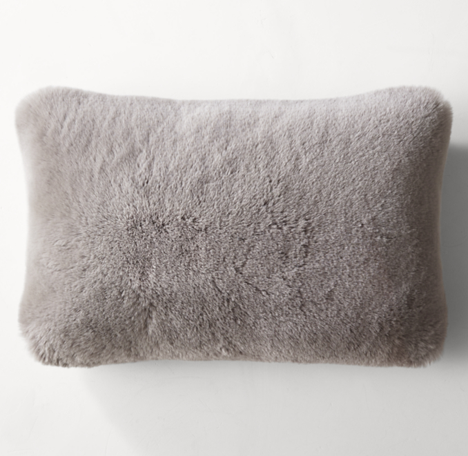 Lapin UltraFine Faux Fur Pillow Cover Lumbar