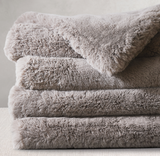 Lapin UltraFine Faux Fur Throw
