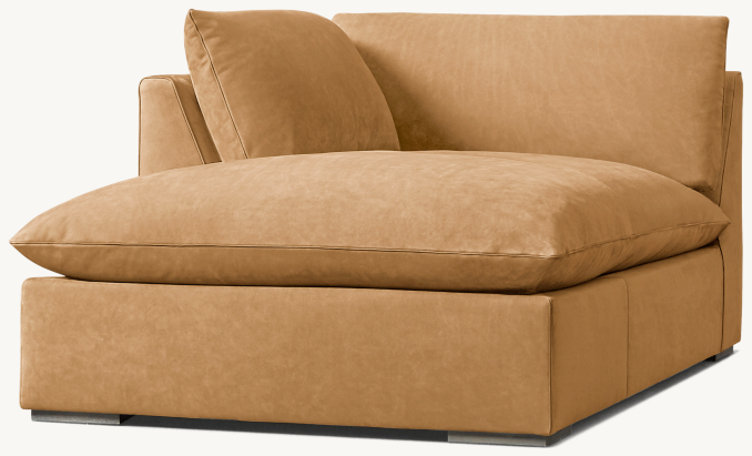 Costera Leather Left-Arm Chaise