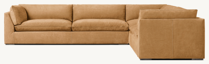 Costera Leather Left-Arm L-Sectional