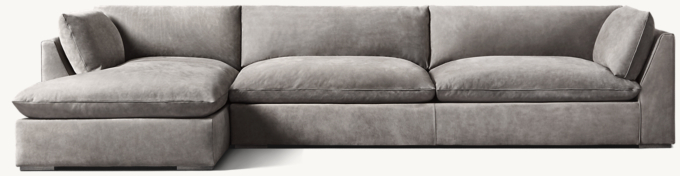 Costera Leather Left-Arm Sofa-Chaise Sectional