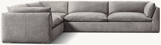 Costera Leather Left-Arm L-Sectional