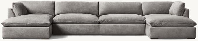 Costera Leather U-Chaise Sectional