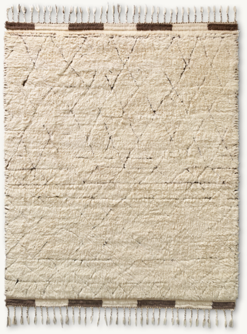 Overhead view of Taza Wool Rug 