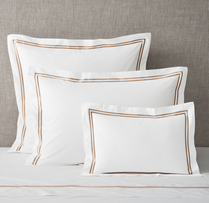 Italian Hotel Satin Stitch Sham