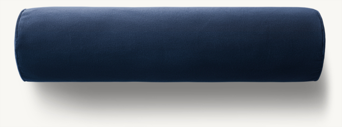 Overhead view of Italian Merino Wool Velvet Pillow Cover - Bolster 