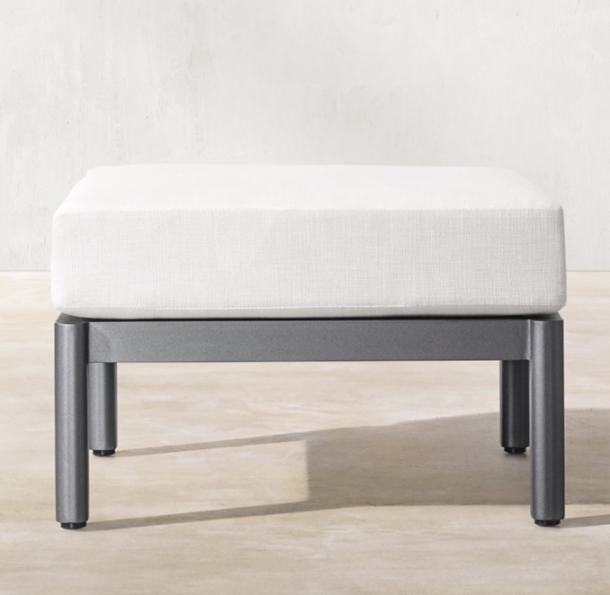 Malta Aluminum Ottoman Cushion