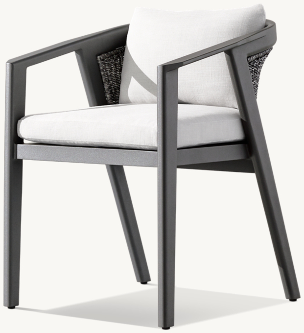 Malta Aluminum Dining Armchair