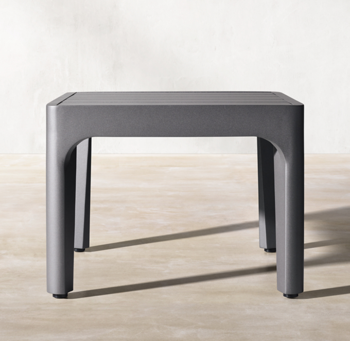 Malta Aluminum Square Side Table