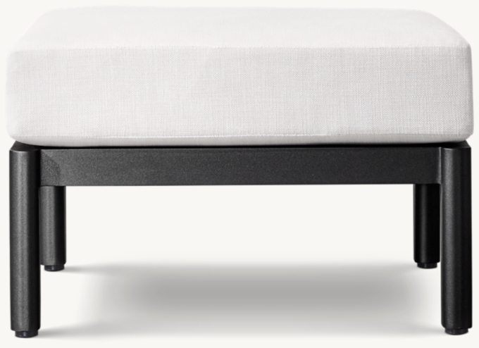 Malta Aluminum Ottoman