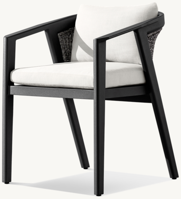 Malta Aluminum Dining Armchair