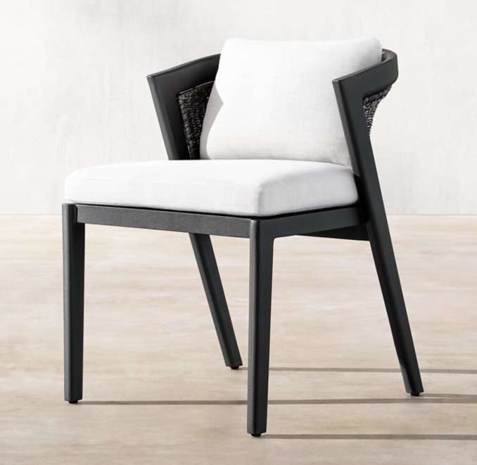 Malta Aluminum Dining Side Chair Cushions