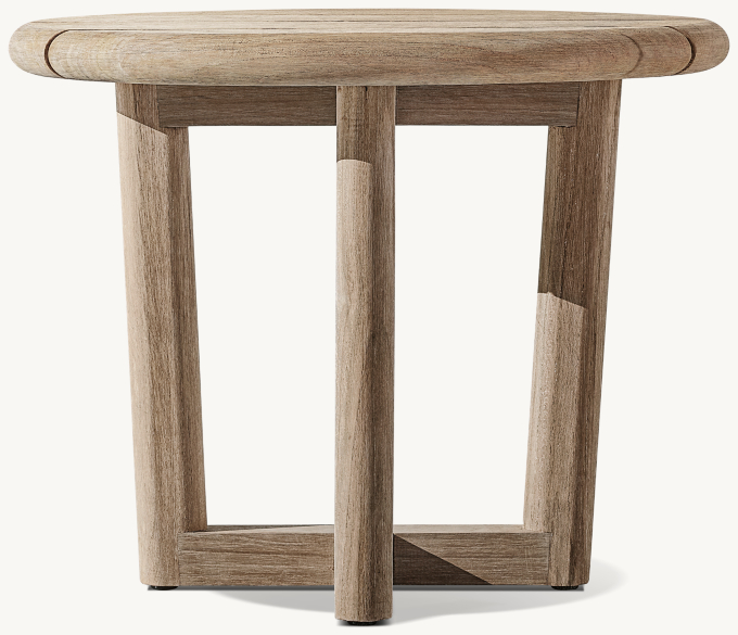 Mesa Teak Round Side Table