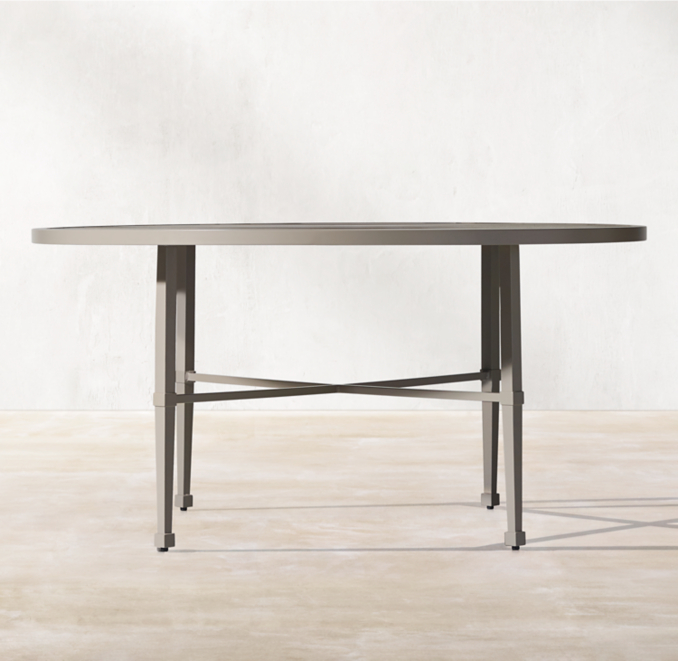 Trousdale Cast Aluminum Round Dining Table