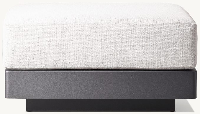 Maya Aluminum Ottoman