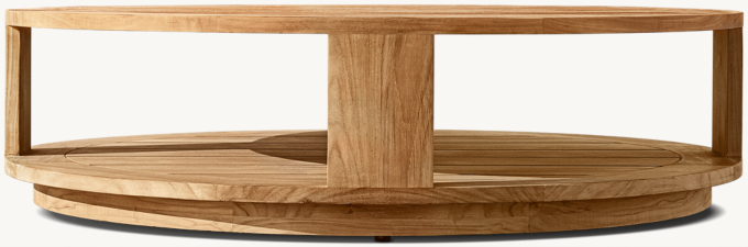 Marbella Open Teak Round Coffee Table