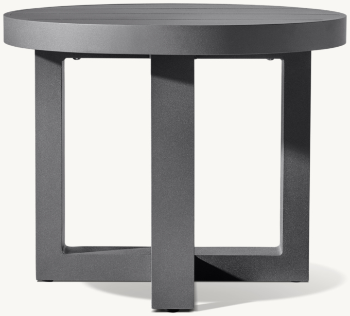 Aegean Aluminum Round Side Table