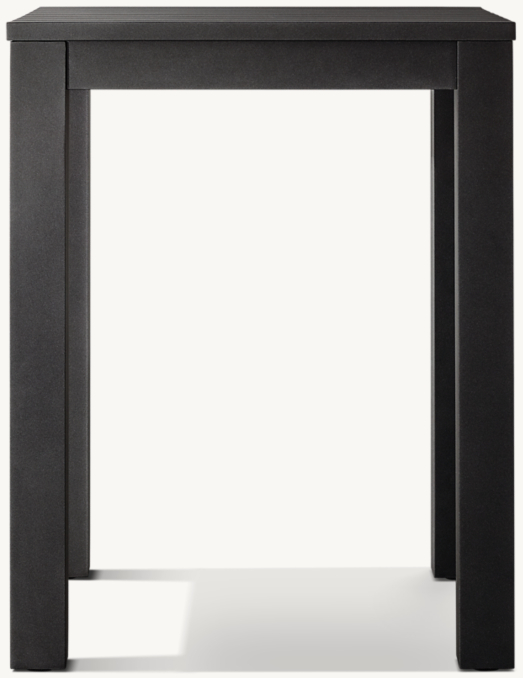 Vue de Face - Belvedere Aluminium - Table de Bar - Fer