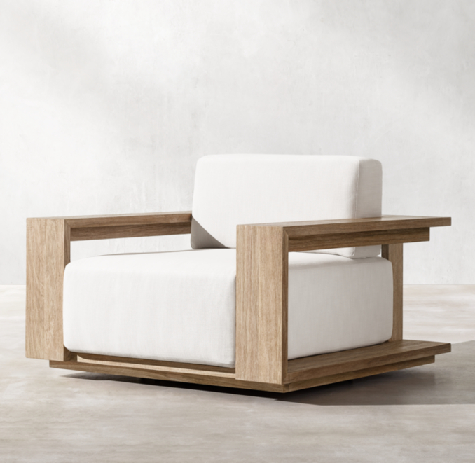 Bahia Teak Swivel Lounge Chair