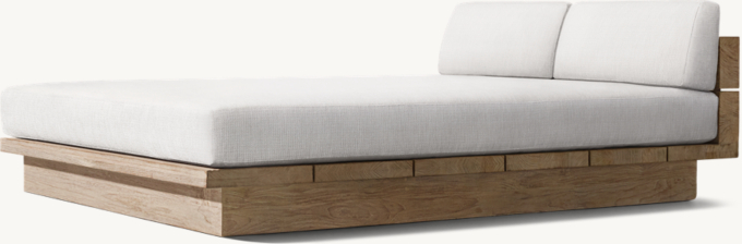 Menorca Teak Double Chaise