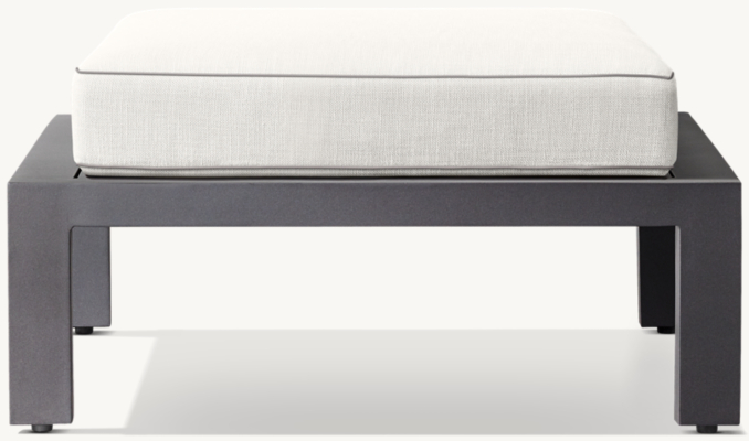 Rhodes Aluminum Ottoman 