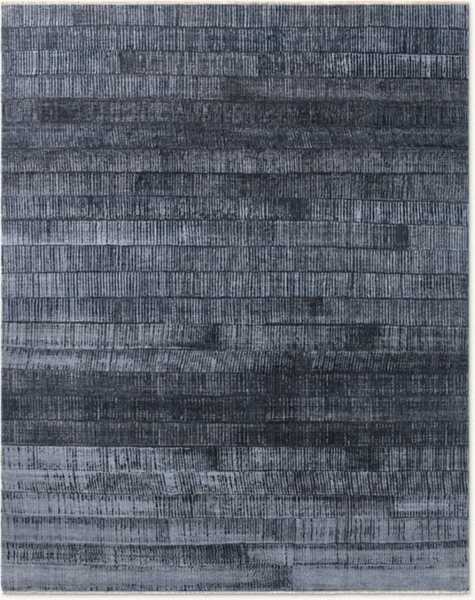 Overhead view of Arashi Wool Rug - Made-To-Order 