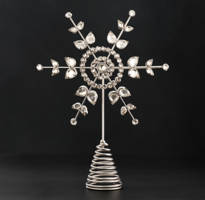 Victorian Glass Snowflake Tree Topper