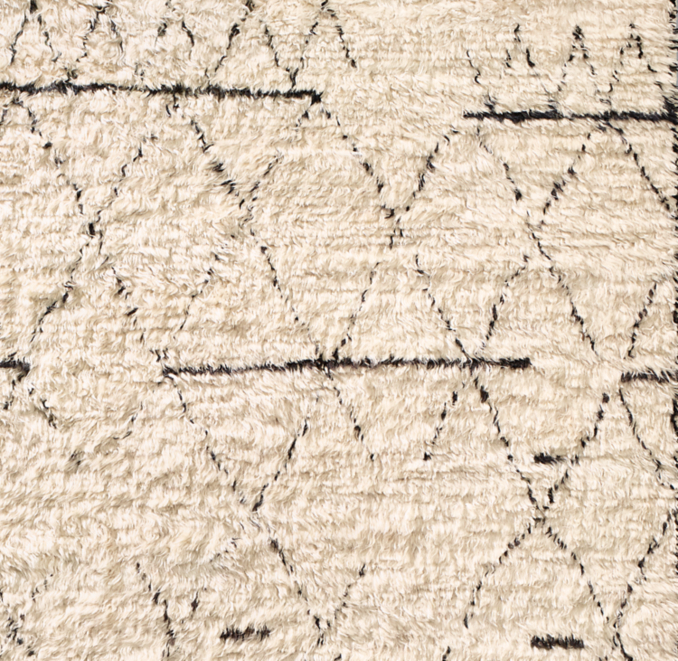 Overhead view of Aryn Wool Rug Swatch 