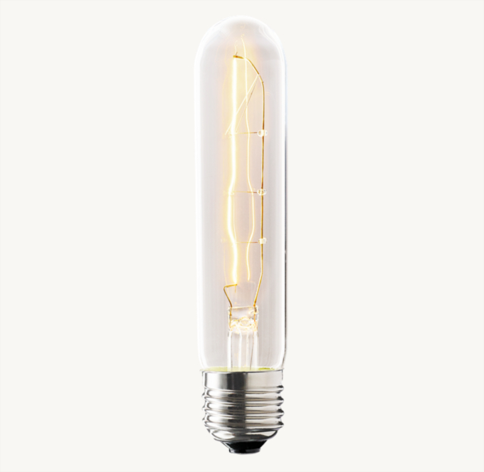 T10 5&#34; Tube E26 Incandescent Bulb 25W