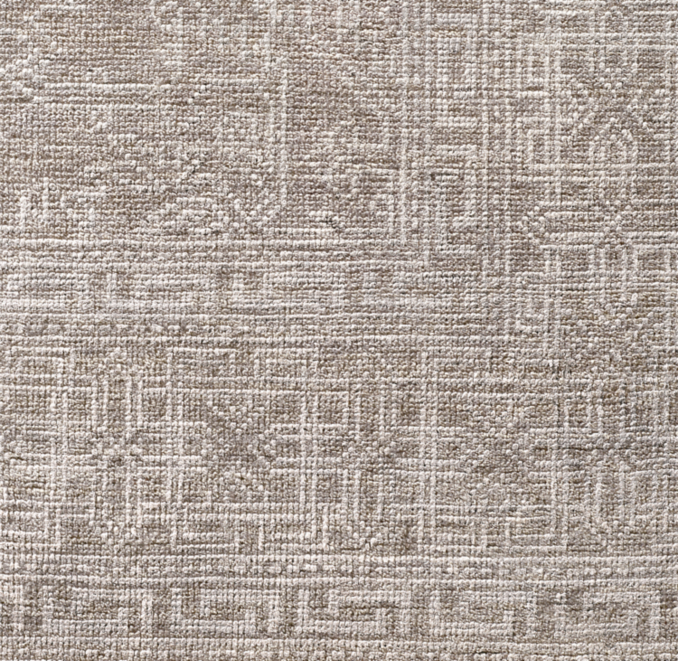 Detail view of Bhatta Wool & Silk Rug 