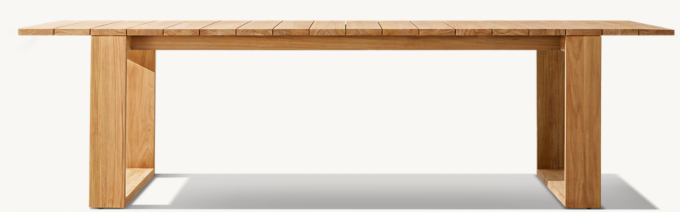 Bahia Teak Rectangular Dining Table