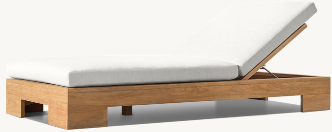 Shown in Natural Teak/All-Weather Wicker. Cushions shown in White Perennials® Performance Textured Linen Weave.