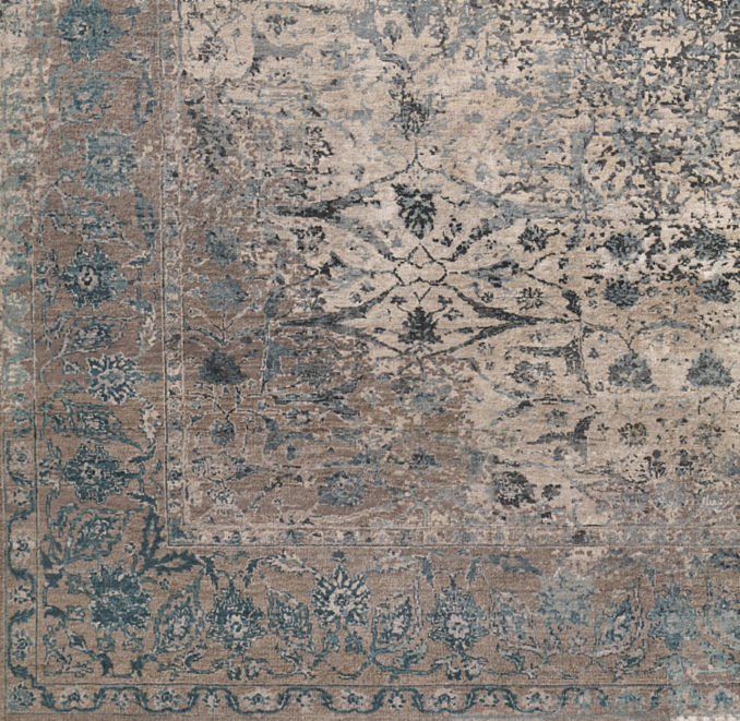 Palais HandKnotted Wool & Silk Rug Swatch
