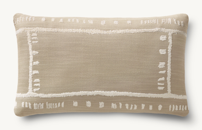 Ojai Framed Outdoor Pillow Cover - Lumbar