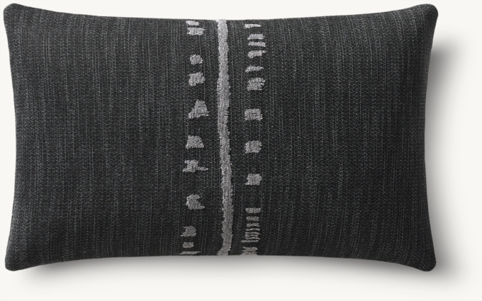 Ojai Center Stripe Outdoor Pillow Cover - Lumbar