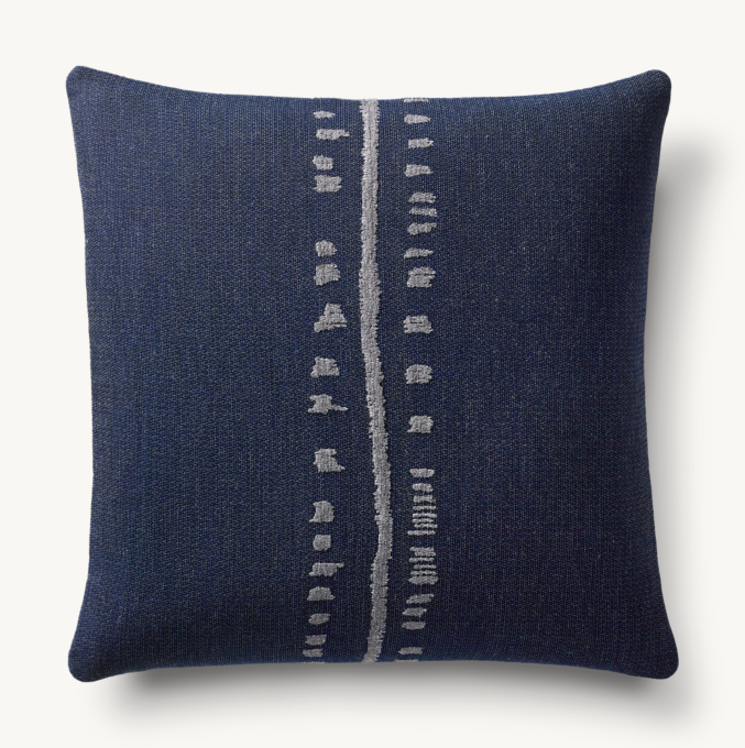 Ojai Center Stripe Outdoor Pillow Cover - Square