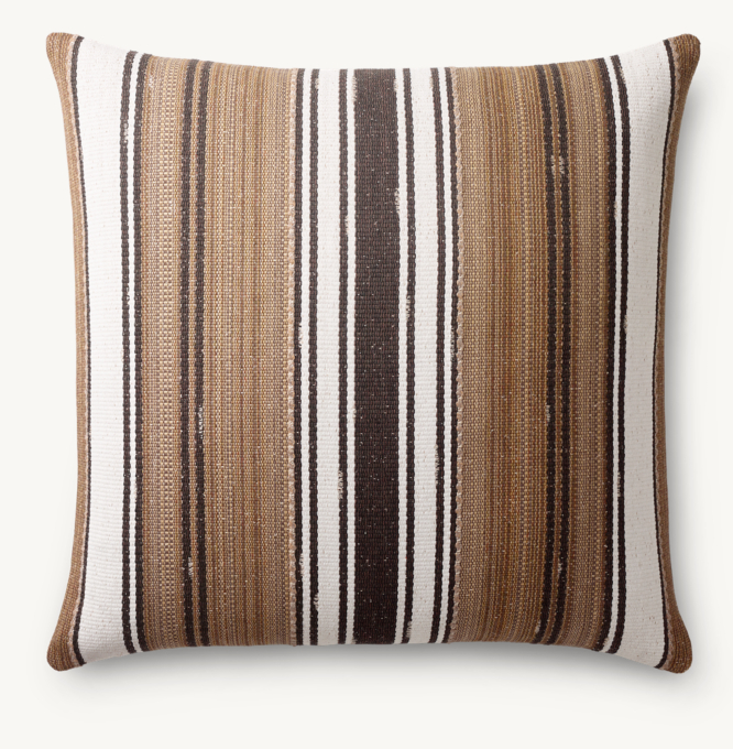 Mojave Center Stripe Outdoor Pillow Cover - Square