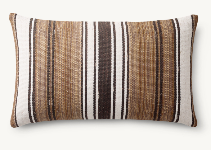 Mojave Center Stripe Outdoor Pillow Cover - Lumbar