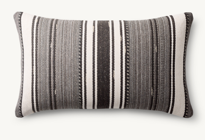 Mojave Center Stripe Outdoor Pillow Cover - Lumbar