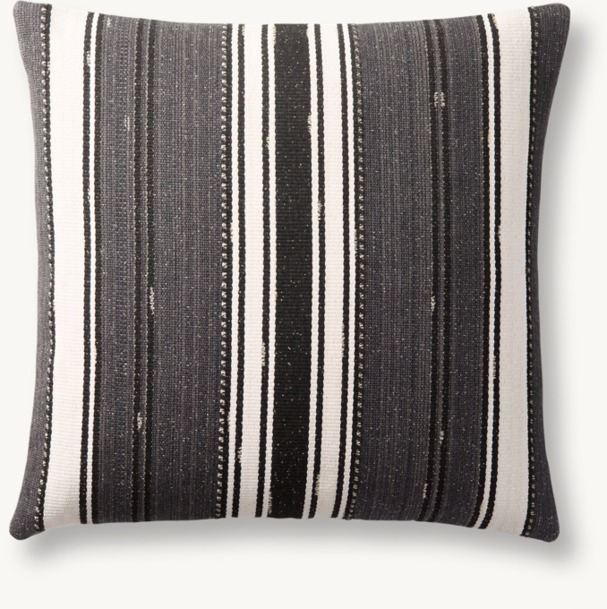 Mojave Center Stripe Outdoor Pillow Cover - Square