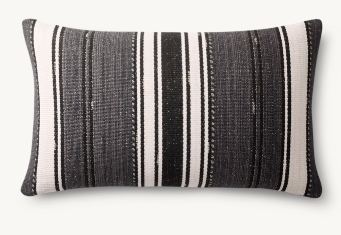 Mojave Center Stripe Outdoor Pillow Cover - Lumbar