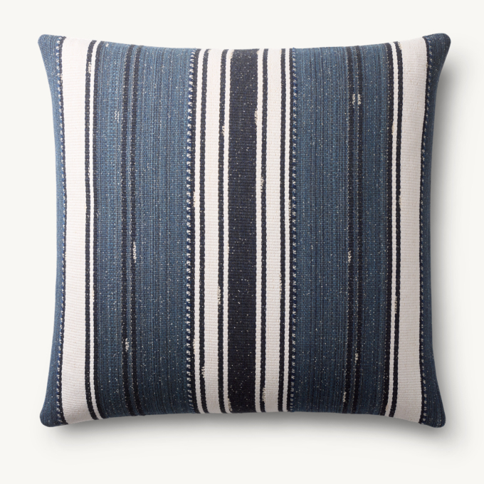 Mojave Center Stripe Outdoor Pillow Cover - Square